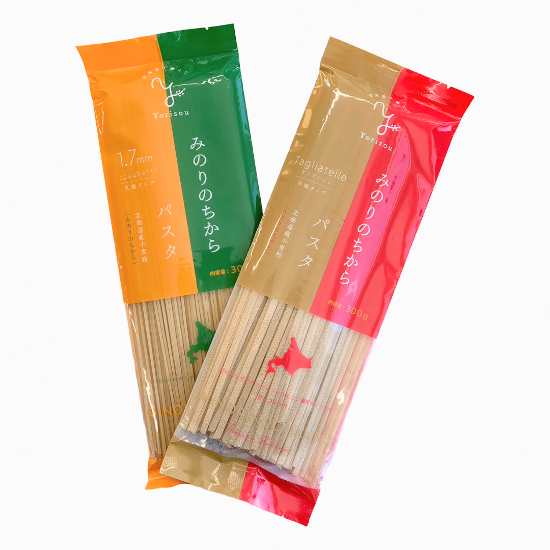 【お試しセット】北海道産小麦粉みのりのちから100%使用 パスタ2種セット【送料無料】