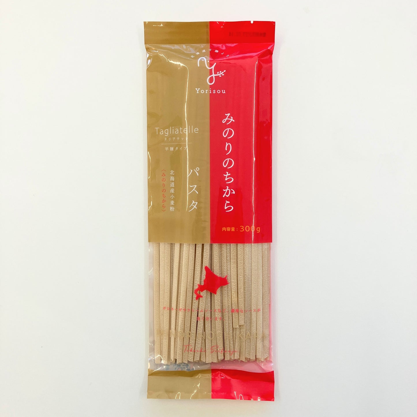 北海道産小麦みのりのちから100%使用 みのりのちからパスタ(タリアテッレ 300g)