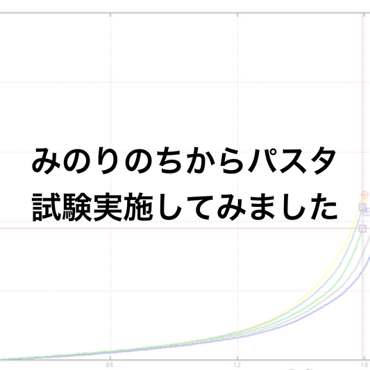 みのりのちからパスタの試験を実施しました