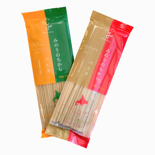【お試しセット】北海道産小麦粉みのりのちから100%使用　パスタ2種セット【送料無料】
